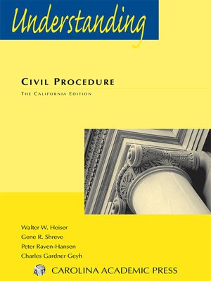 cover image of Understanding Civil Procedure